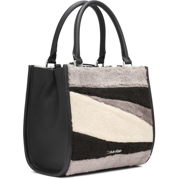 Vegan Leather Crossbody Bag Women Triple Compartment Zipper Slim Travel Purse - Picture 5 of 5